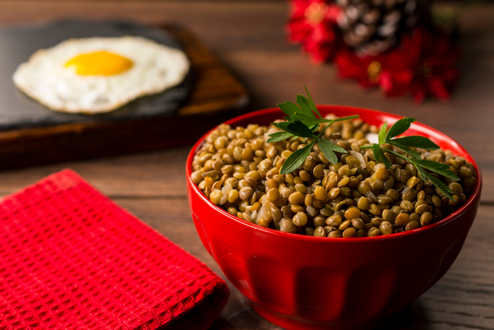 Brazilian New year - lentils