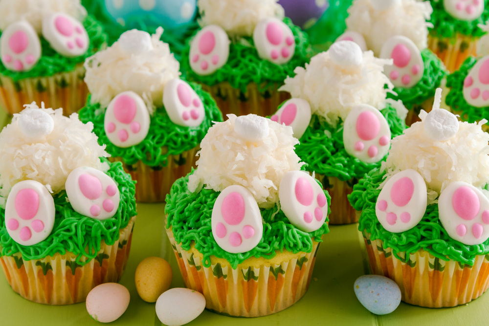 baking bunny cupcakes
